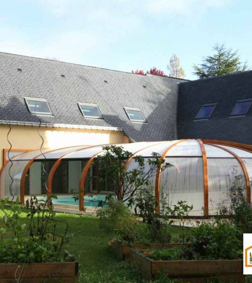 Création d'une extension avec piscine Domjean 50420