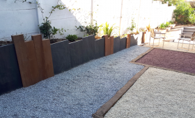 Aménagement d'une allée de jardin