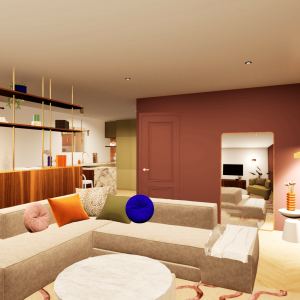 Salon, sur-mesure, agencement, architecte et décoratrice d'intérieur à Rennes