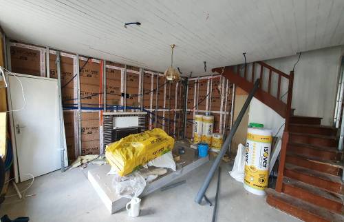Travaux en cours - Rénovation maison à Janzé
