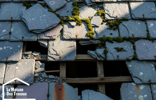  Toiture dégradée avant la rénovation