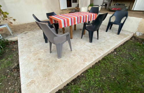  Création terrasse en carrelage à Valdahon