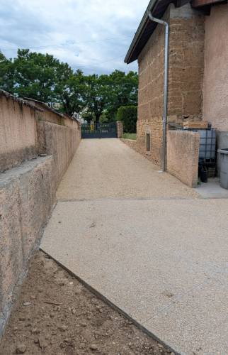 allée en concassée