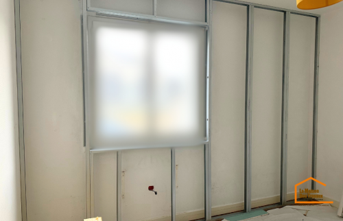 Pose de rail pour pose d'isolation