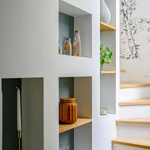 Rénovation d'un escalier sur mesure avec rangements - Projet Joffre