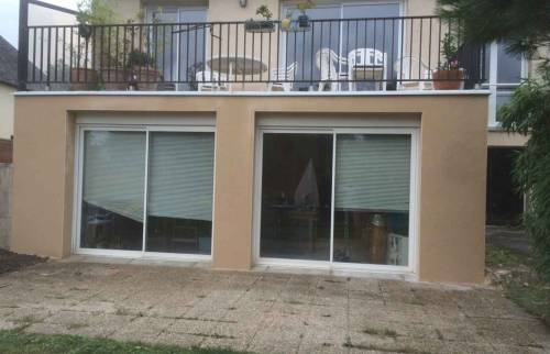 Rénovation finie enduit gratté à Saint-Malo