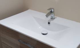 Pose du meuble simple vasque 