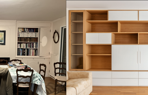 Bibliothèque mobilier sur mesure