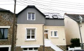 Façade côté rue - architecte 44, décorateur intérieur 44, menuisier 44, maçon 44, peintre 44, électricien 44, plombier 44, étanchéiste 44