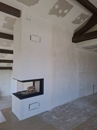 Installation de cheminée design triple face - Ambérieu-en-Bugey 01500