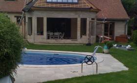 jardin piscine terrasse couverte