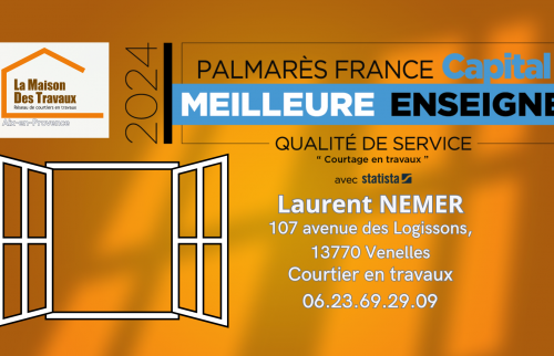 Un projet ? Faites appel à Laurent Nemer, élu pour la qualité de son accompagnement en courtage travaux.
