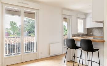 Rénovation d'un appartement à La Haie-Fouassière 44690-salon-cuisine