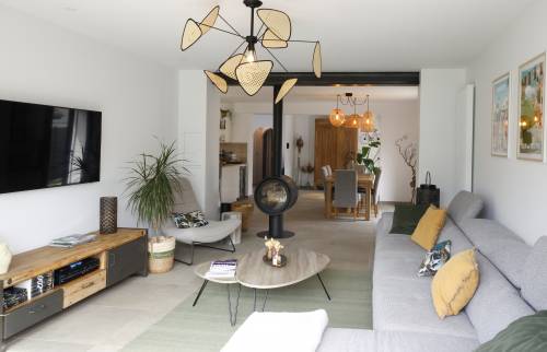 Dans l'extension, un très joli salon