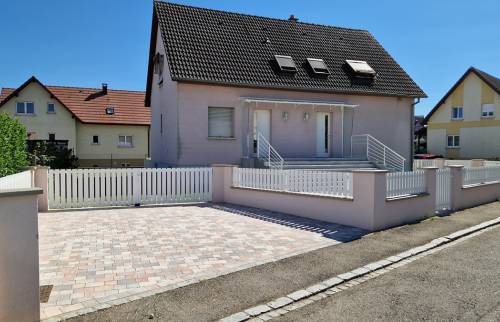 Clôture, portail et pavé à Mulhouse