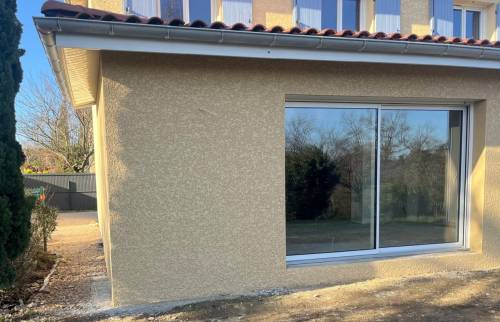 Extension de maison Saint Genis Les Ollières pose menuiseries photo après travaux