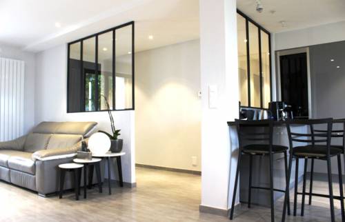 Verrière d'atelier vu du salon/cuisine