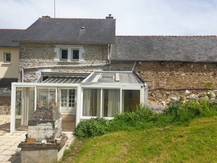Réalisation d'une terrasse à Quévert