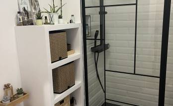 Salle de bain après rénovation douche a l'italienne