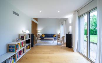 vue d'ensemble de la pièce à vivre