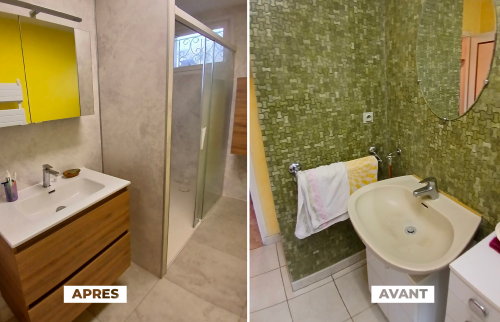  Rénovation salle de bain Avant Après