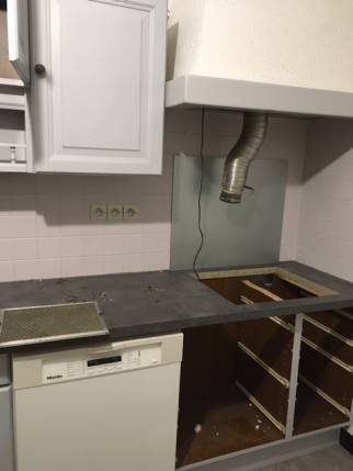 Démontage de l'ancienne cuisine - Nantes 44