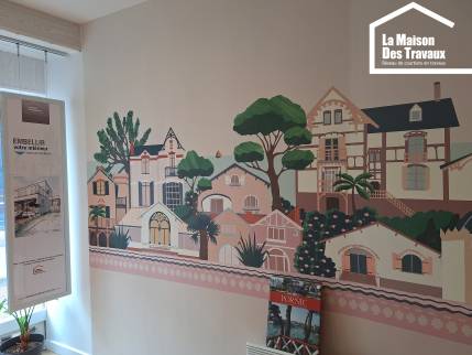 Décoration murale dans l'agence La Maison Des Travaux Pornic 44210