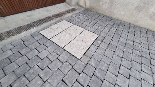 Détail descente de garage
