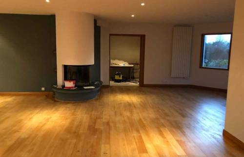 Installation cheminée à foyer fermé encastrée - Quéven (56530)