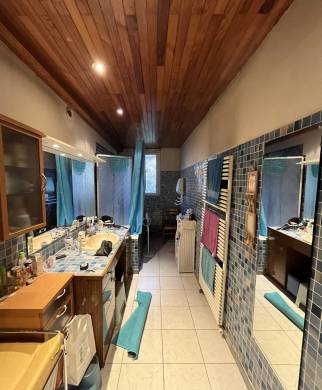 la salle de bain avant travaux