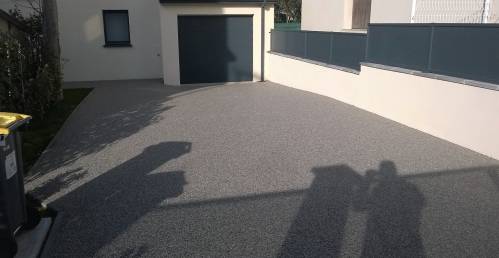 Aménagement d'une allée de garage près de Landerneau (29)