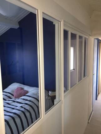 Création d'une chambre avec verrière intérieure - Noirmoutier 85