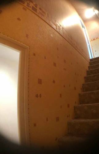 Vue d'en bas de l'escalier