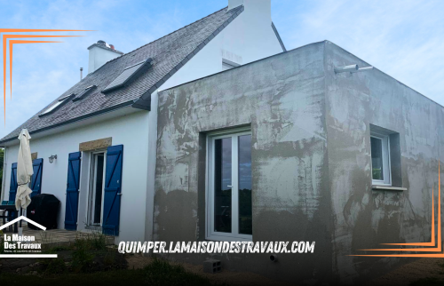 avant crépis de l'extension en pays Fouesnantais 