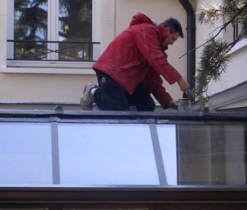 Prise mesures panneau isolant et faux plafond sur toit de la véranda - Jouy-le-Moutier – 95280 – 