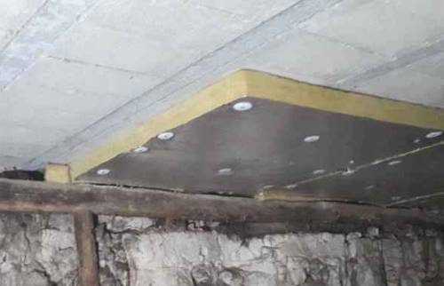 Isolation plafond sous-sol avec laine de verre pour aménagement buanderie  La Penne-sur-Huveaune (13821)