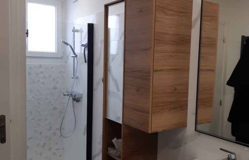 Douche et paroi de douche