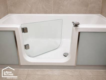 Porte de baignoire étanche PMR
