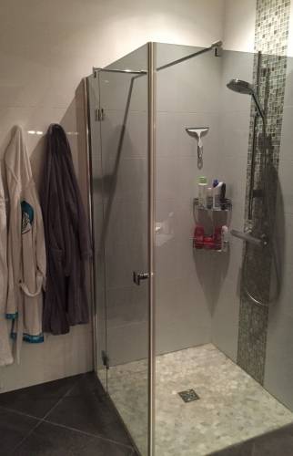 Receveur de douche rénové faïence