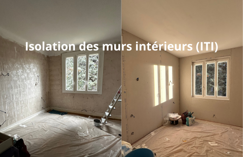 Isolation thermique des murs par l'intérieur (ITI) à Oullins-Pierre Bénite (69310)