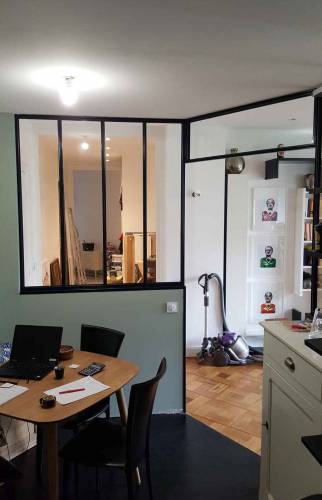 Réalisation d'une Verrière - Création d'une Cuisine - Lyon 7