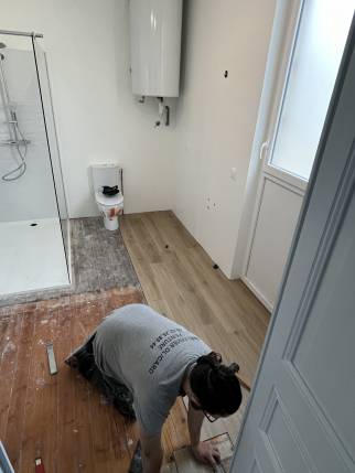 Salle de bain en rénovation Fouras