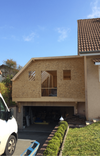 façade extension maison bois