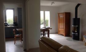 Le poêle à bois installé