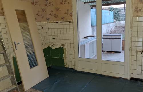 Changement porte vitrée