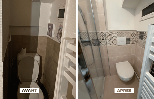  Rénovation salle de bain - Morez - avant après