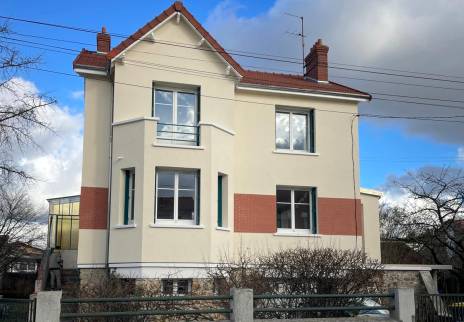 Façade après pose de l'ITE