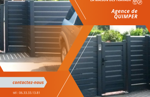 Rénovation de Clôture à Quimper : Sécurité et Esthétique avec l'Aluminium Peint