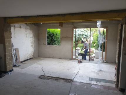 Travaux de construction d'une extension de maison - Villeneuve d'Ascq 59
