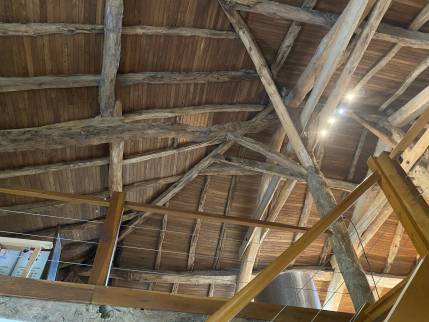 Rampants sous toiture avant travaux d'isolation et revêtement de finition - Montauban 82000